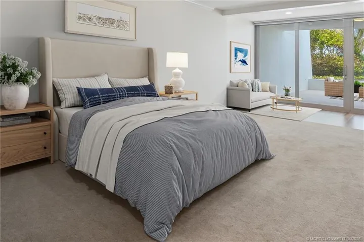 Spacious Owner's suite with sitting area- virtually staged