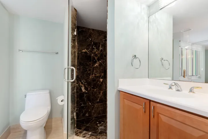 Main bedroom walk-in shower
