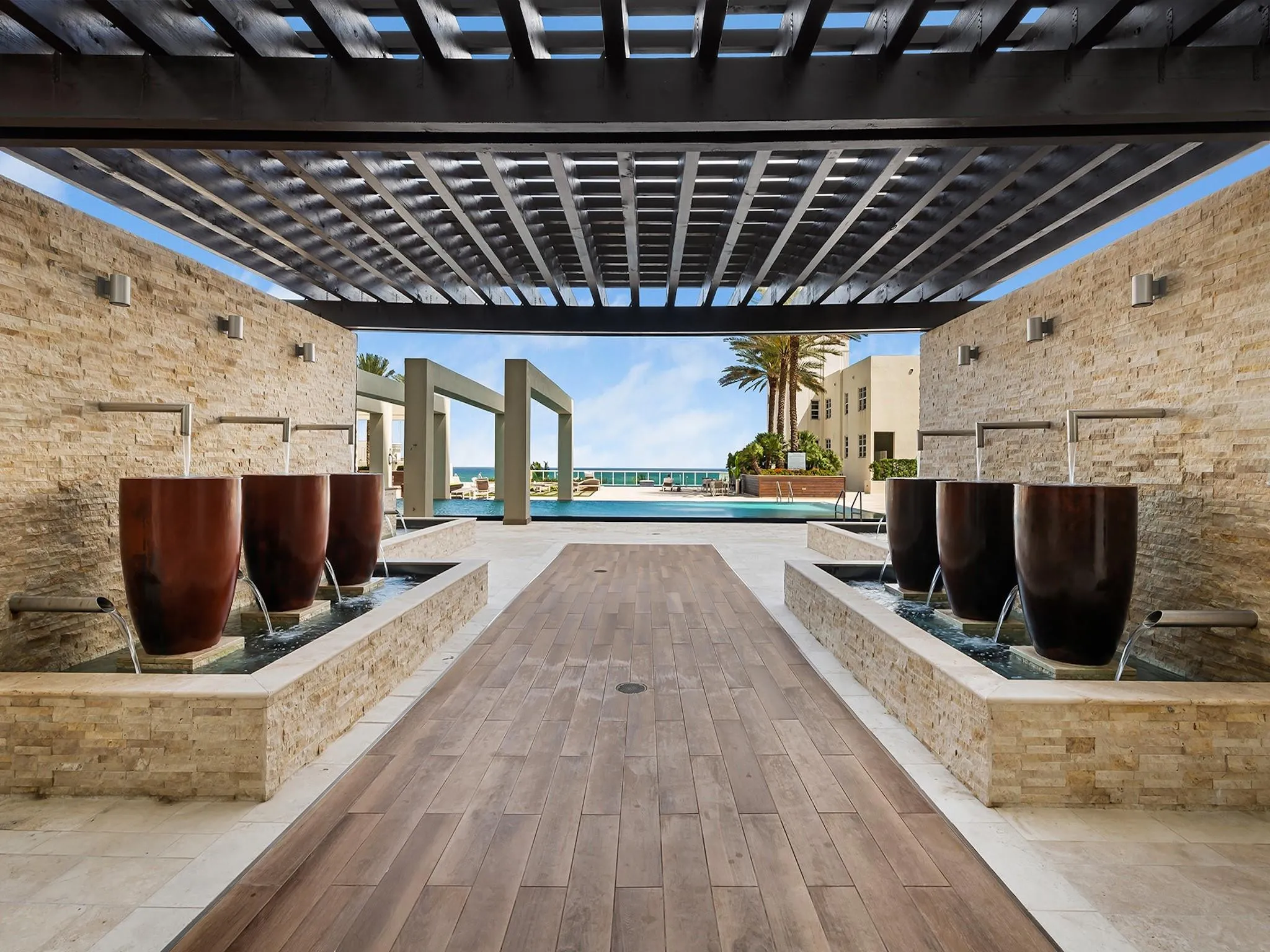 Building Pool Walkway