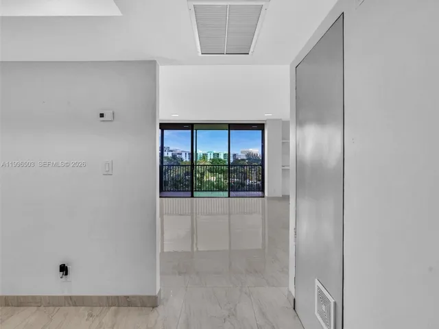 Interior view toward living area