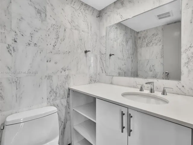 Renovated bathroom in private bedroom suite