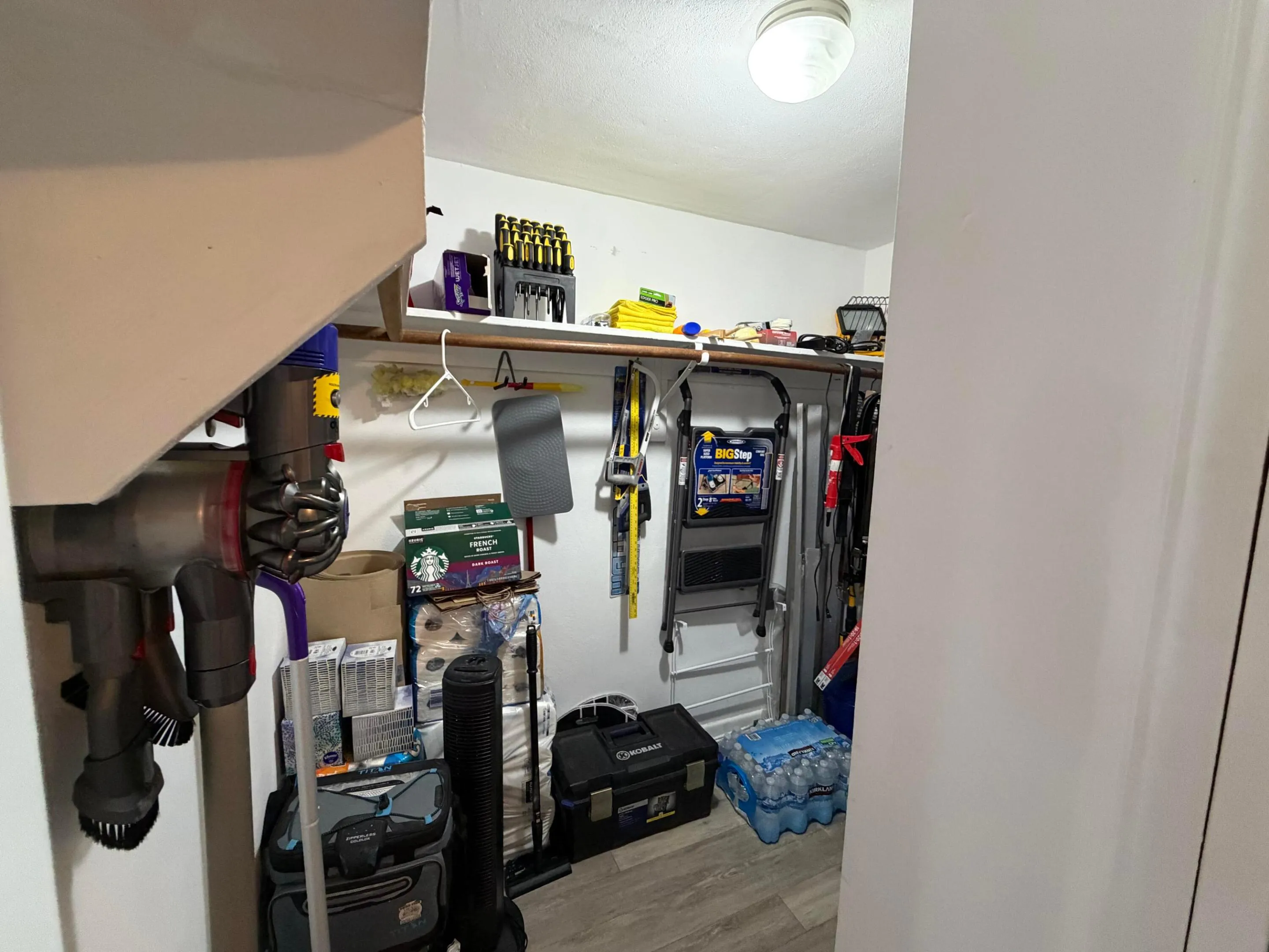 Spacious walk-in closet