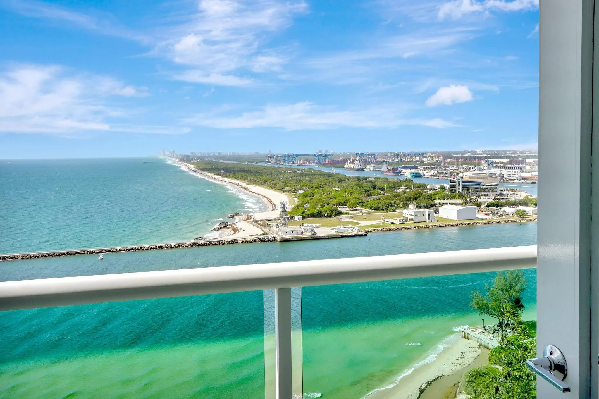 You can see to Miami