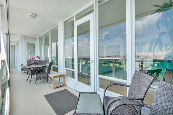 Large Open Balcony for Relaxing & watching the Ships Pass by