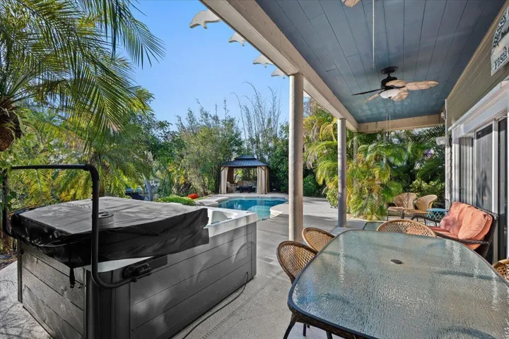 Covered Patio with NEW Hot Tub