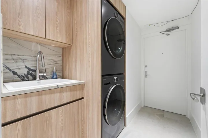 laundry with sink