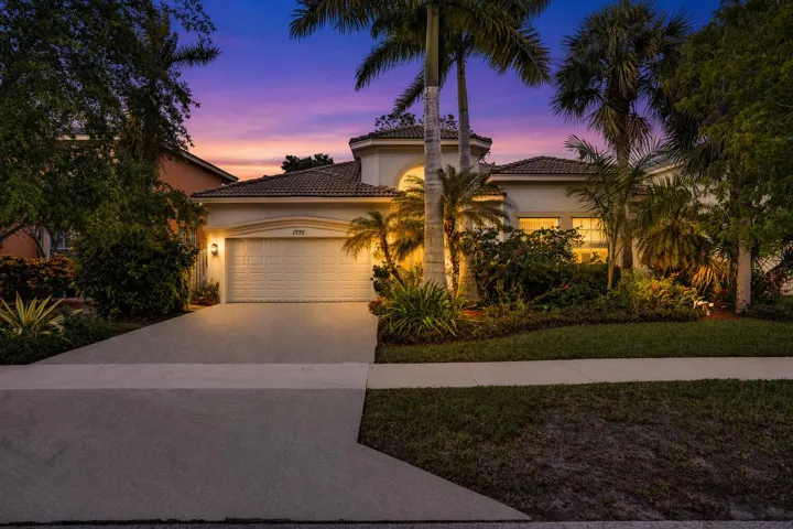 Twilight Front of Home