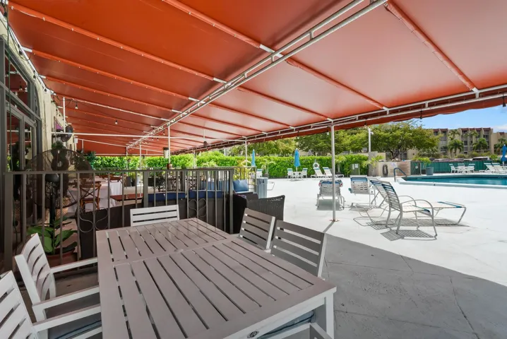 Outdoor Restaurant Overlooking Pool