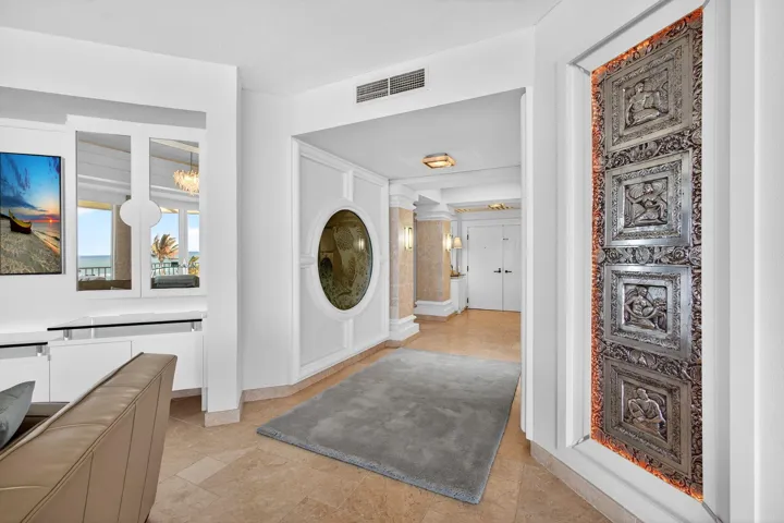 Unique artistic elements elevate the space
