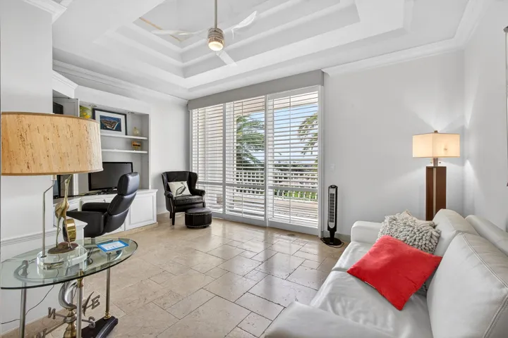 Bedroom 3 has tray ceiling and private balcony