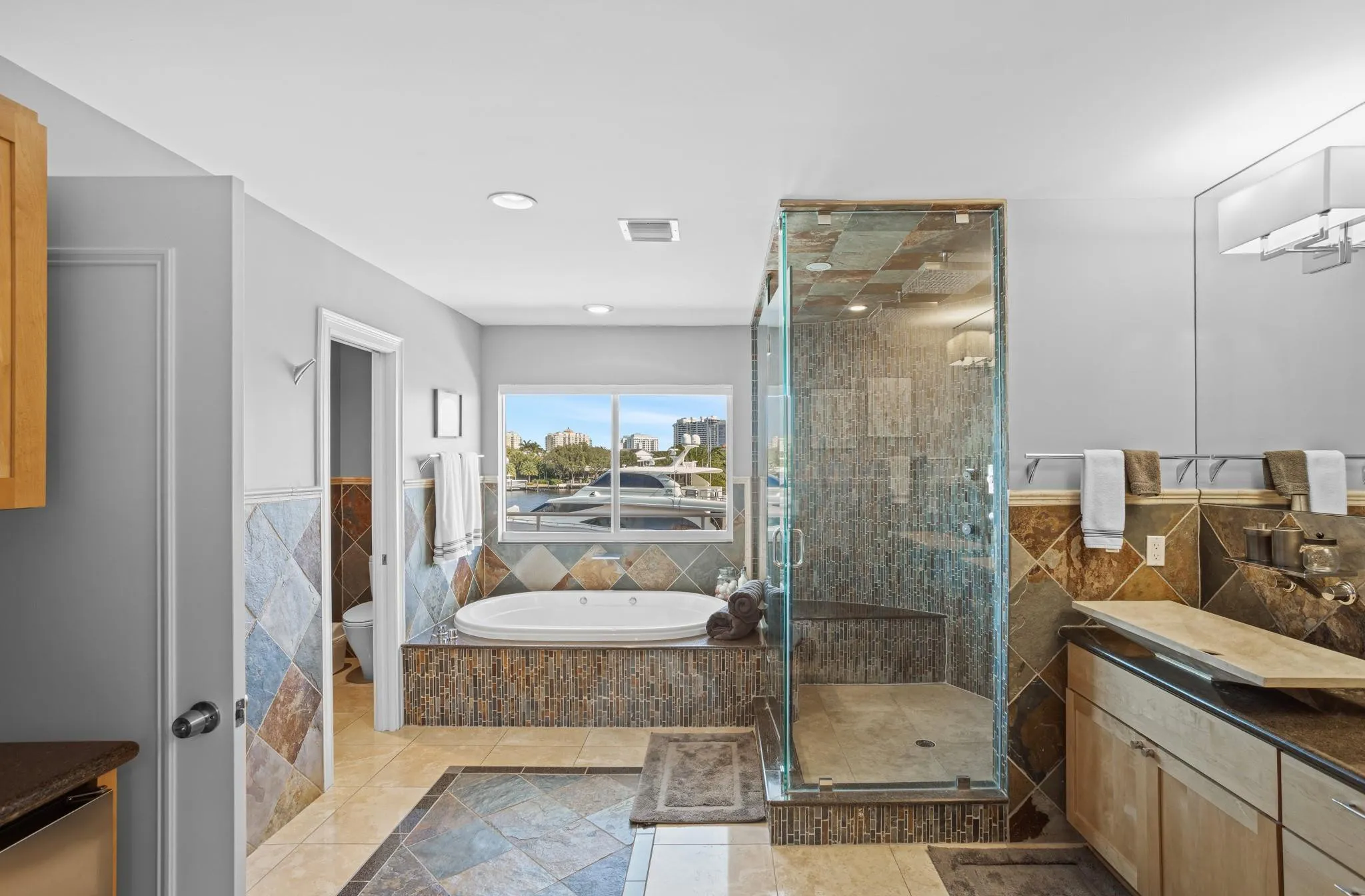 Primary bathroom.