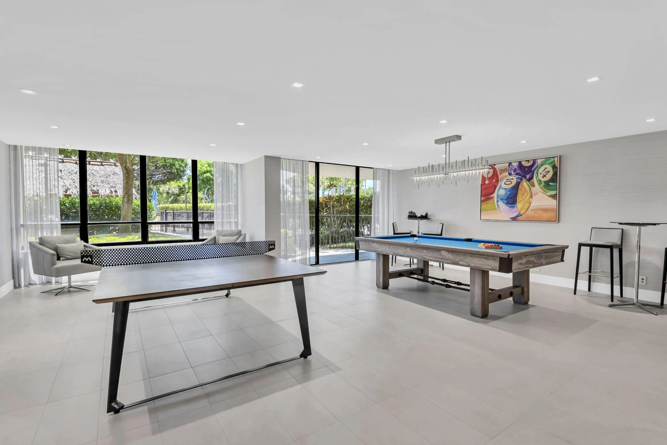 PB West ping pong and billards