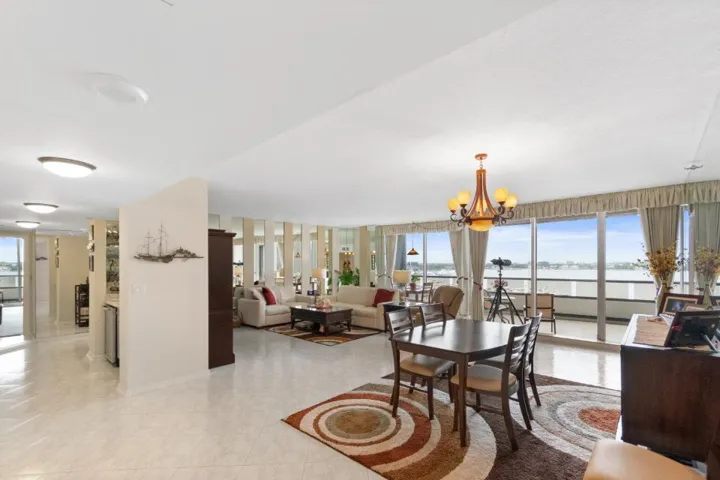Entry into Living and Dining Space