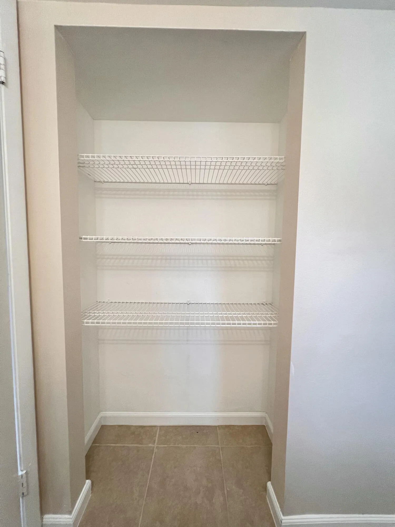 Extra closet in bathroom