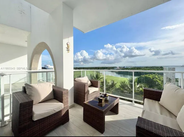 Balcony next to living