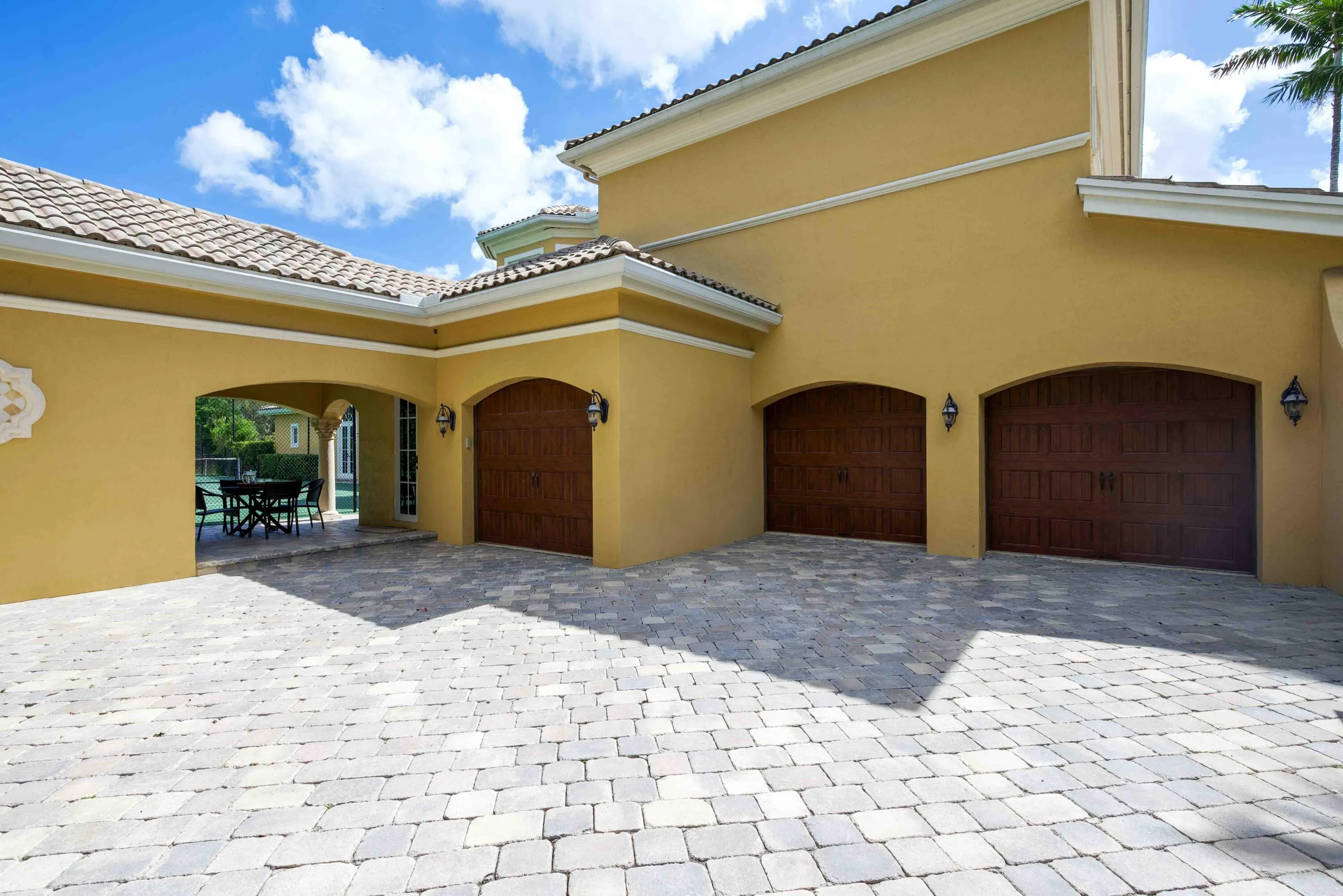 3 Car Garage on Left Side of House