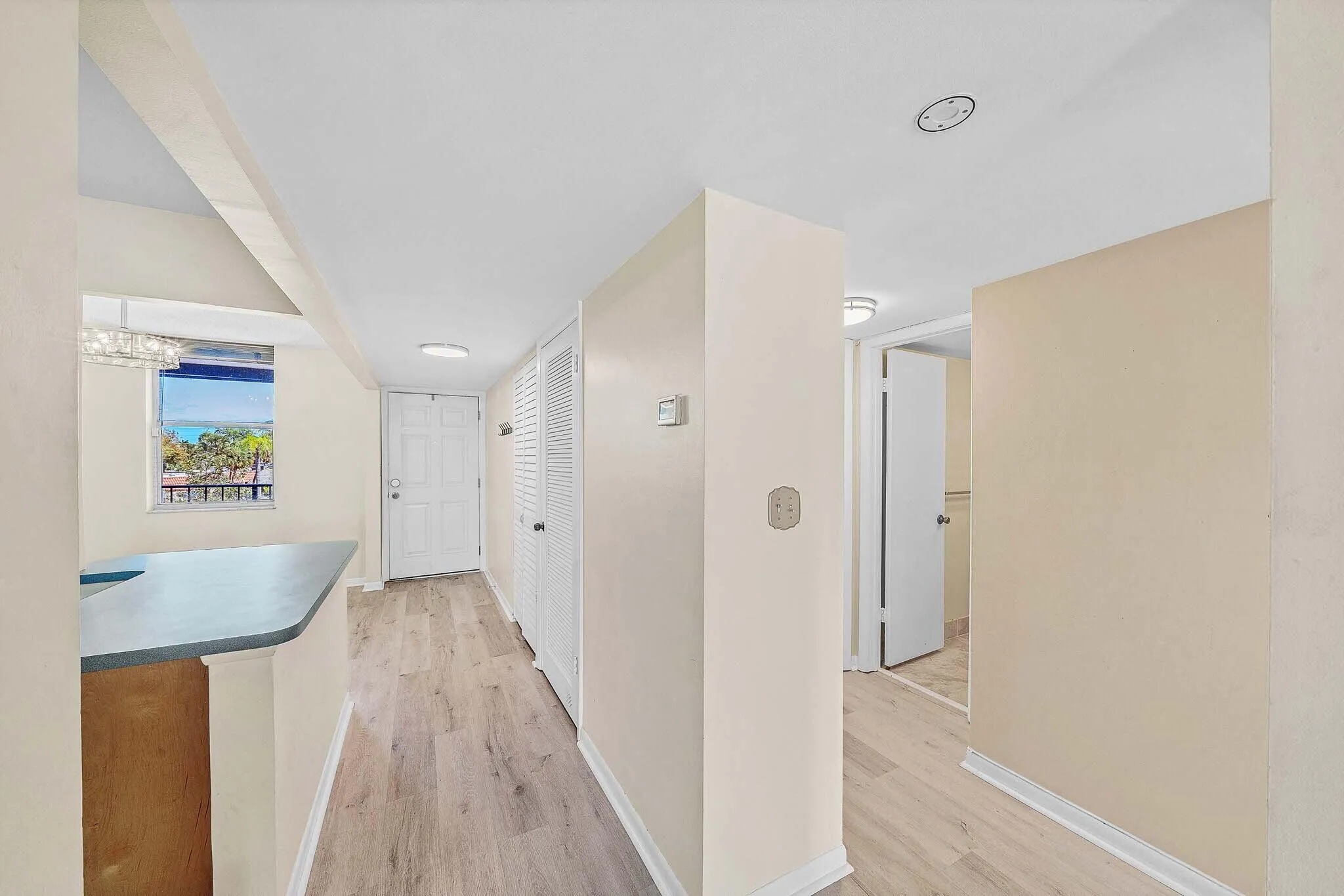 Privacy Hallway Leads to Bedrooms