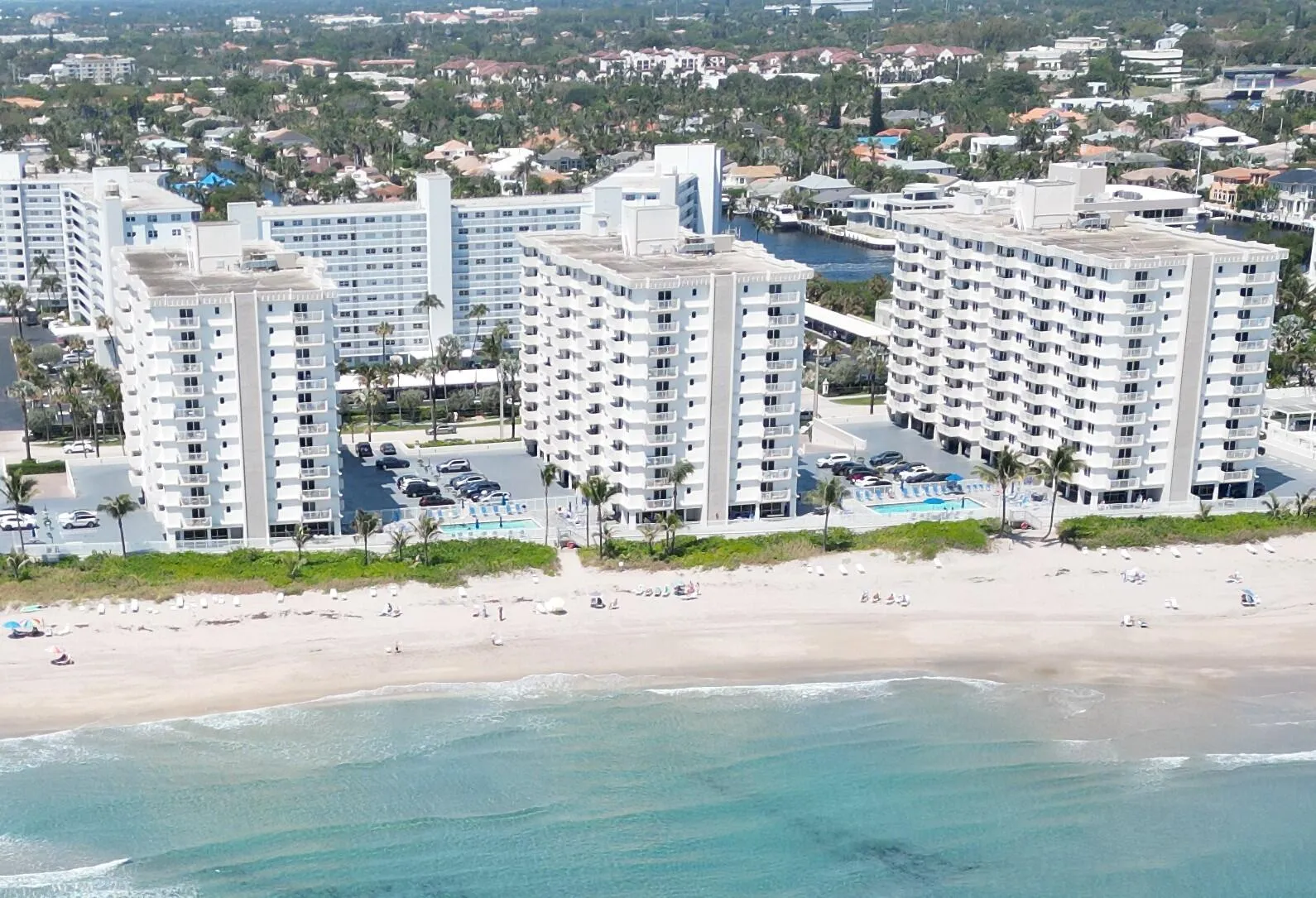 3 Ocean-front buildings