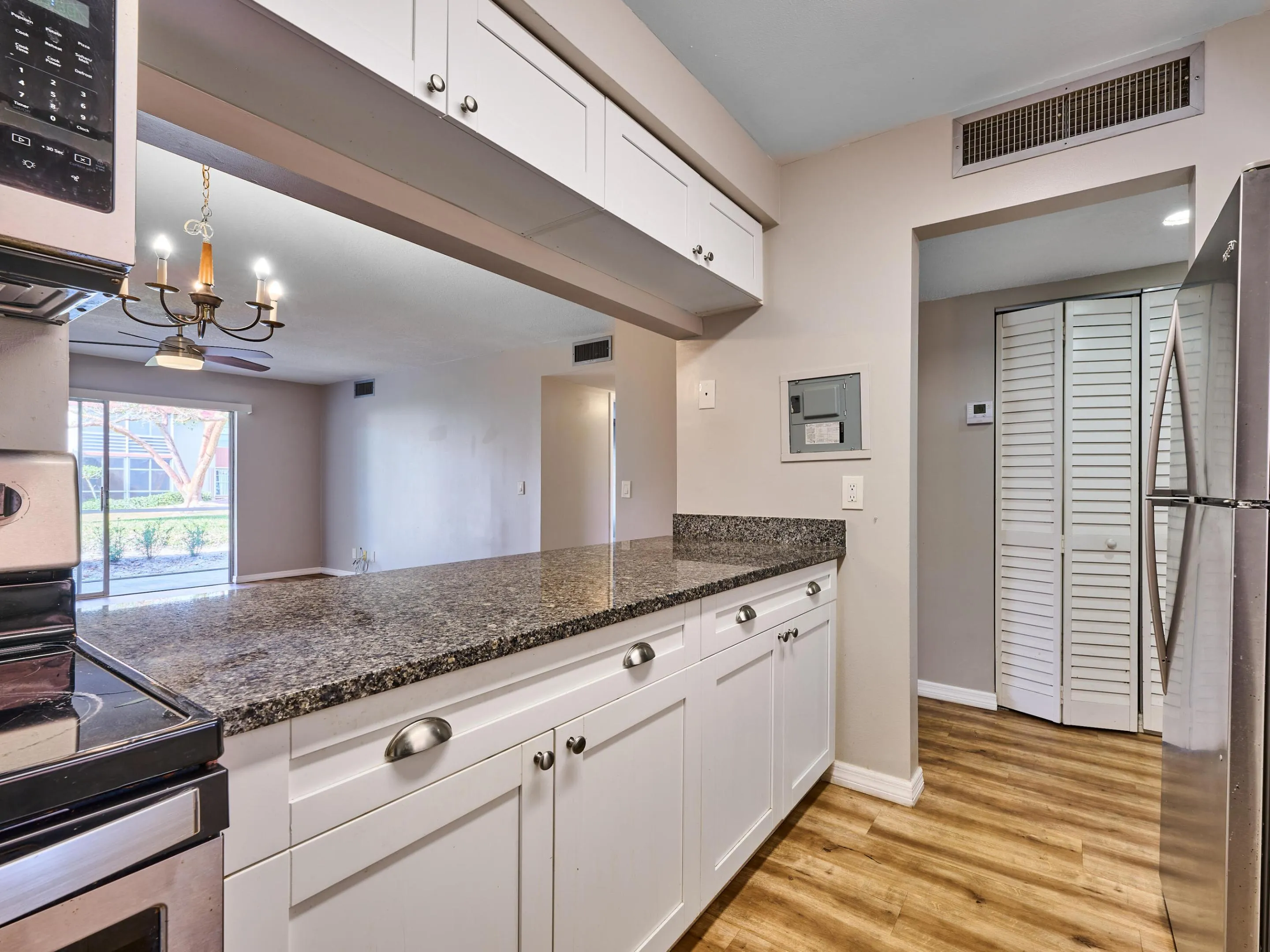 AC and storage in hallway