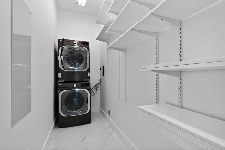 downstairs laundry room