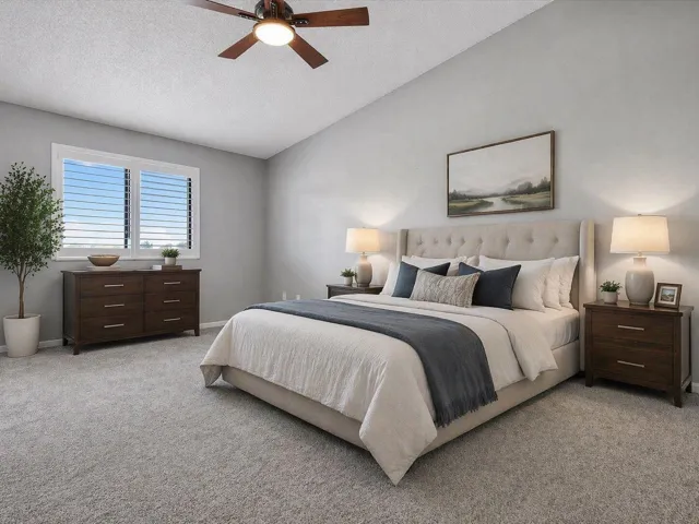 Bedroom - Staged with AI