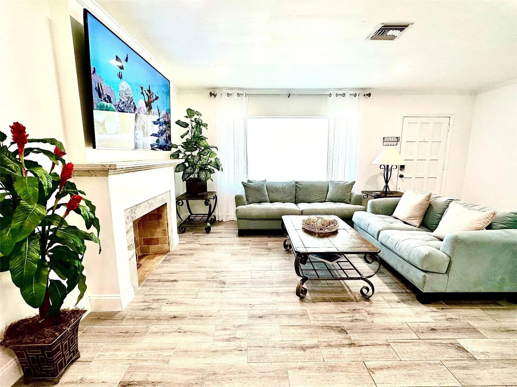 Family room of main house
