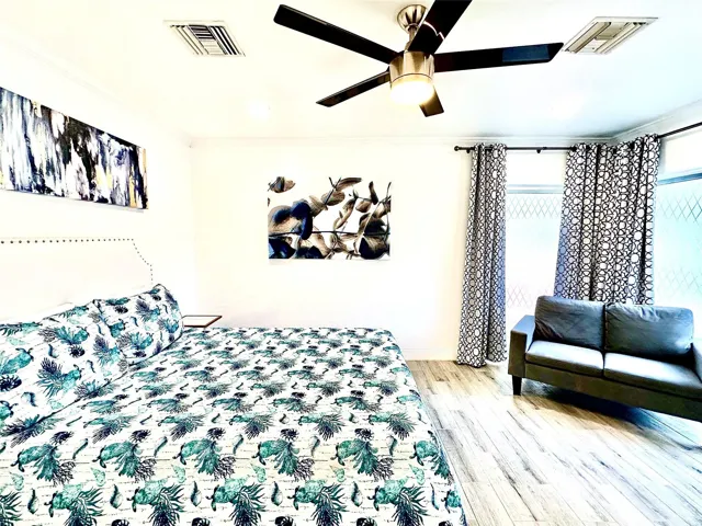 Primary bedroom of main house