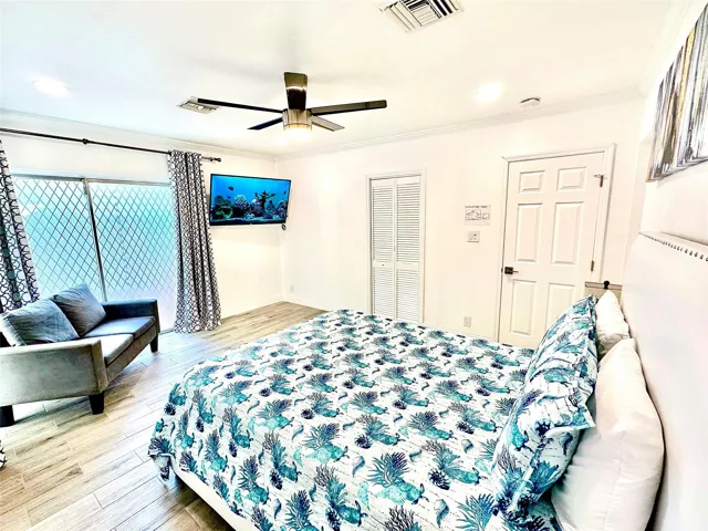 Primary bedroom of main house