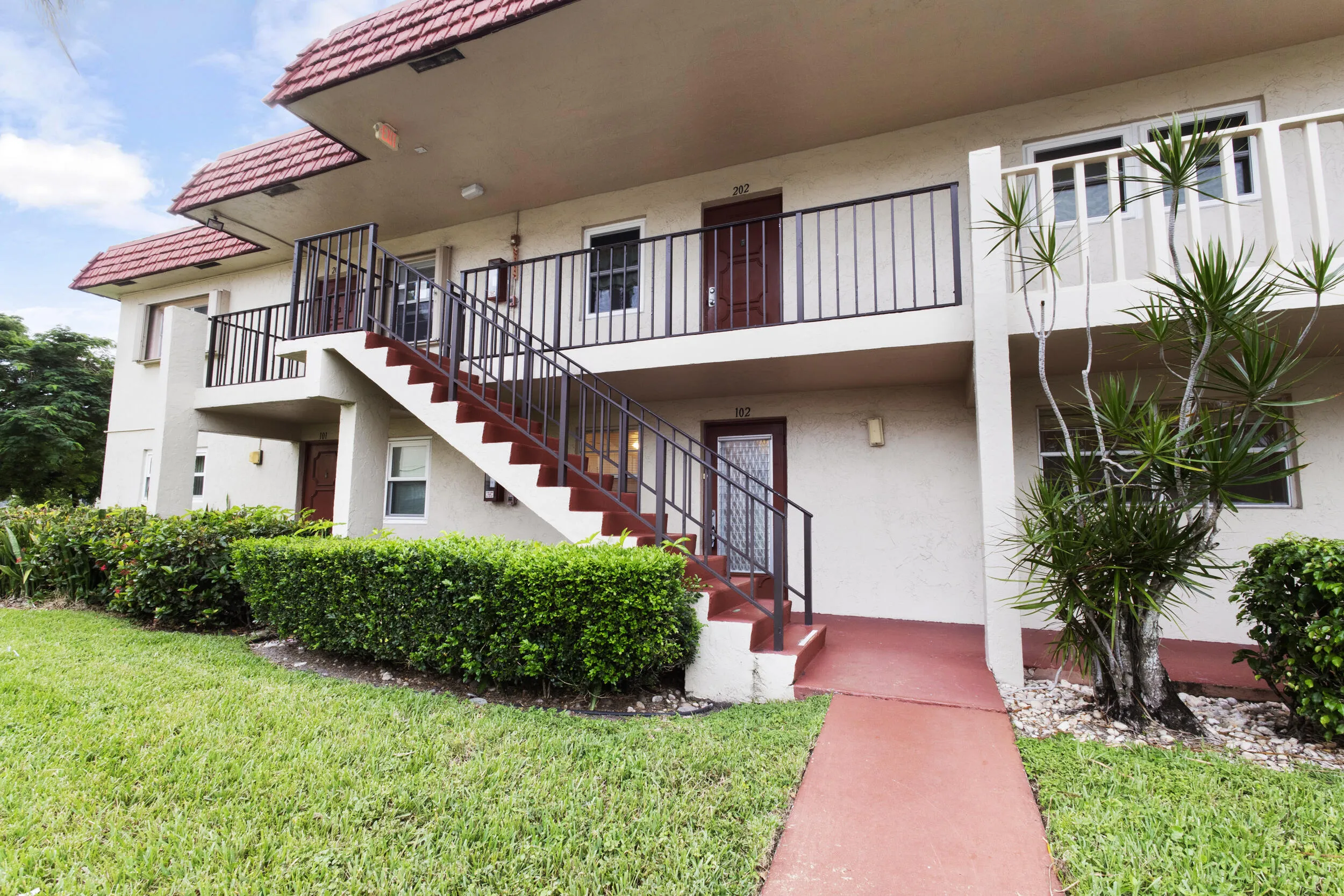 First floor unit with easy access to assigned parking spot.