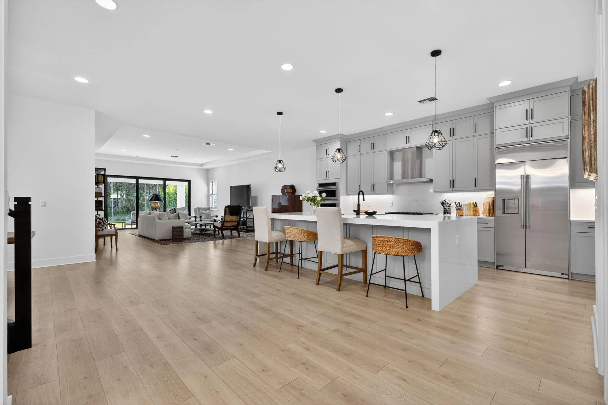 Kitchen and Living Room