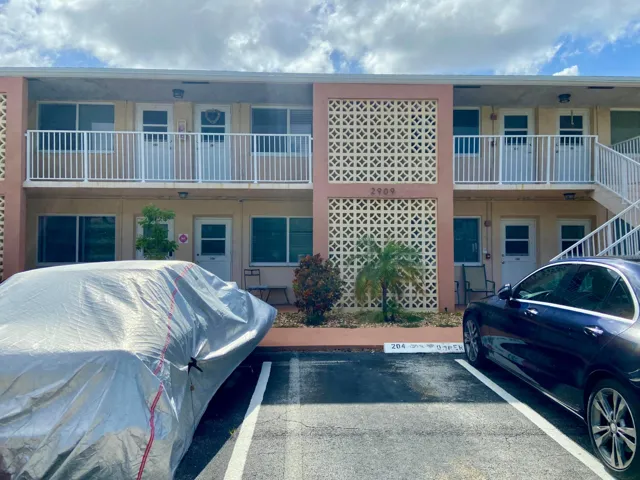 Boutique building getting painted soon.
