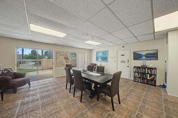 Mail box, library, community room