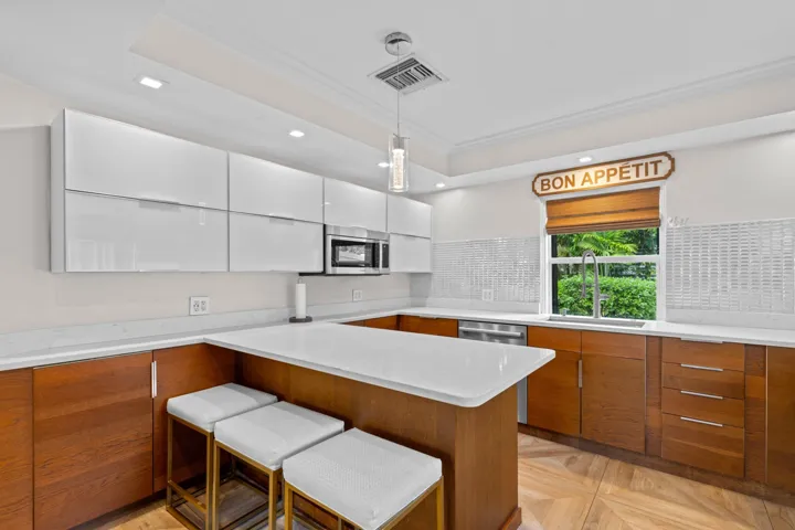 Updated modern kitchen.
