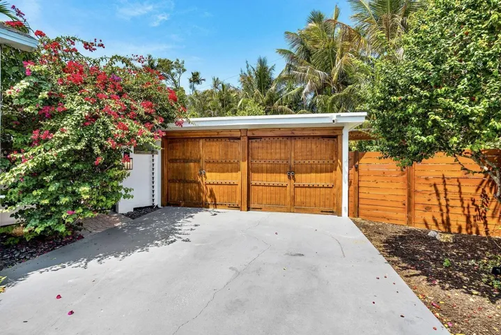 Two car garage and driveway for extra off-street parking.