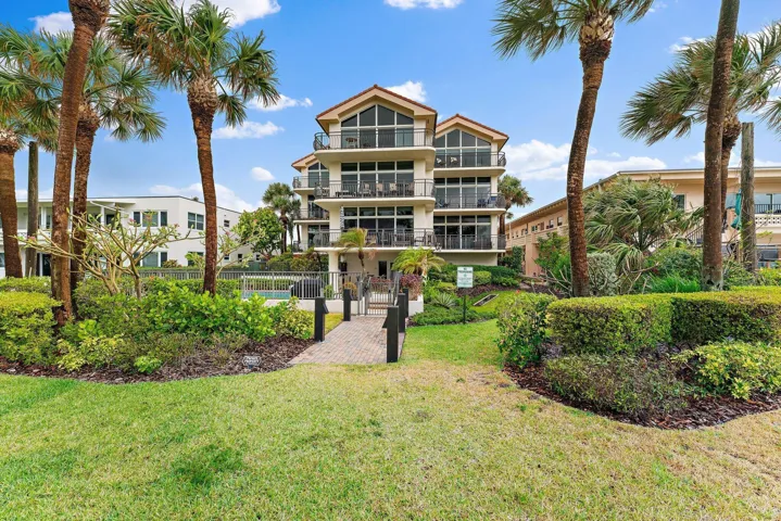 building from inlet view