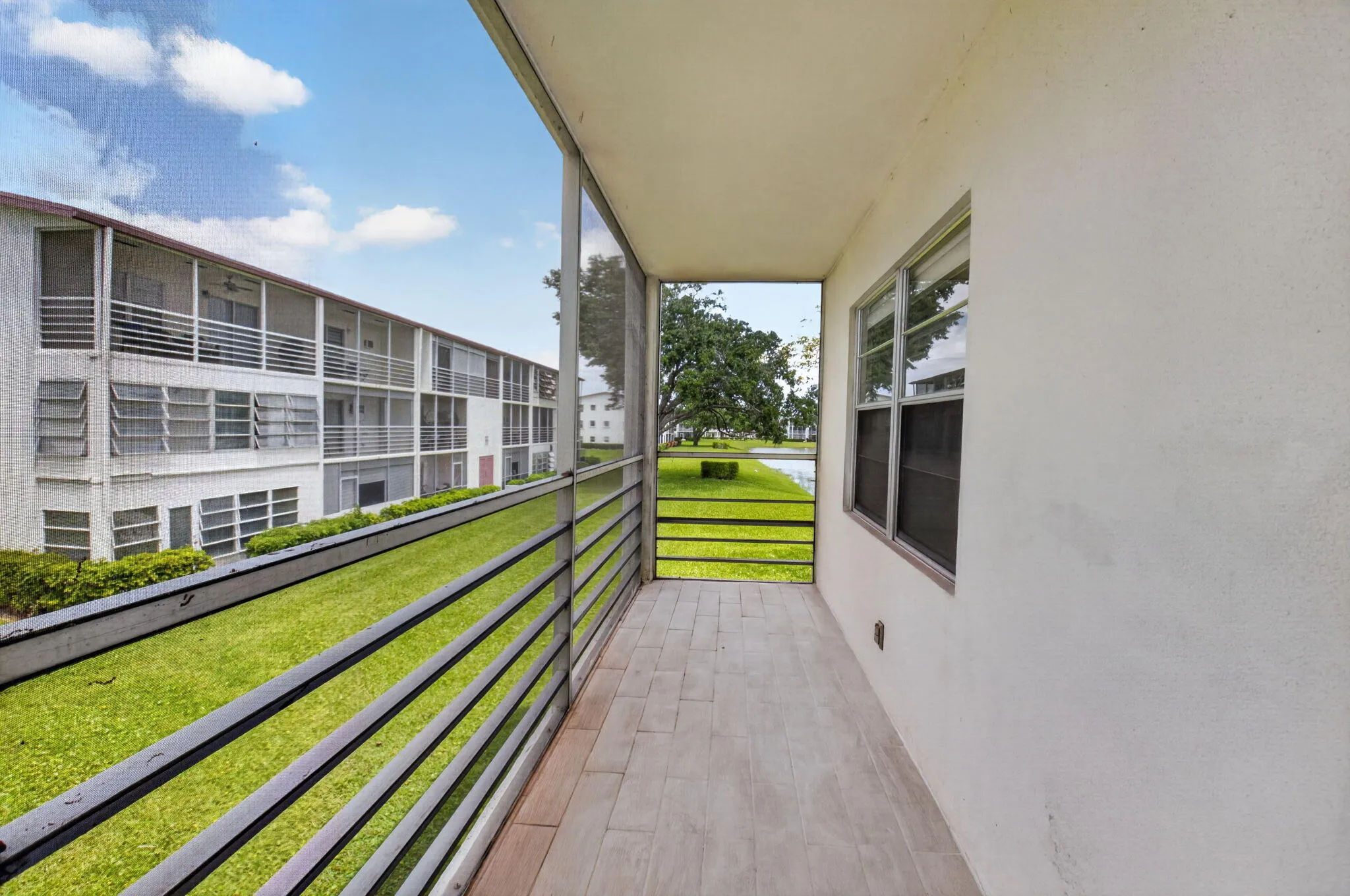 Screened Balcony with waterview