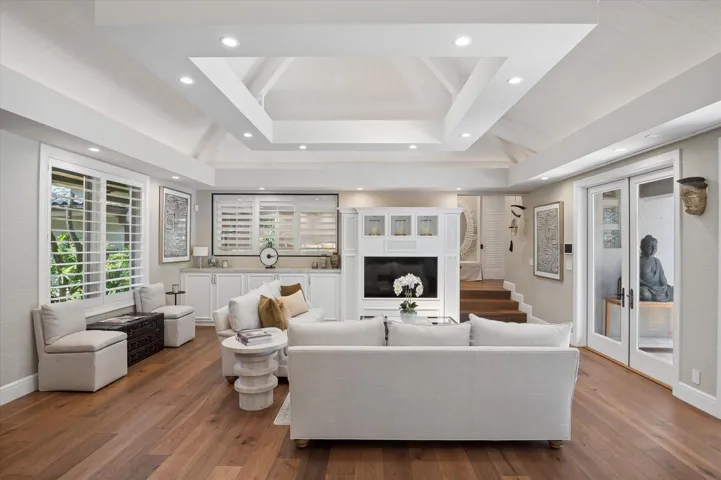 Skylit living area (main house)