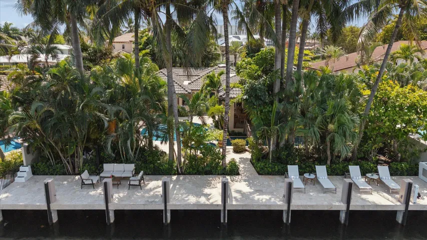 80 feet of waterfront dockage with newly completed dock and seawall