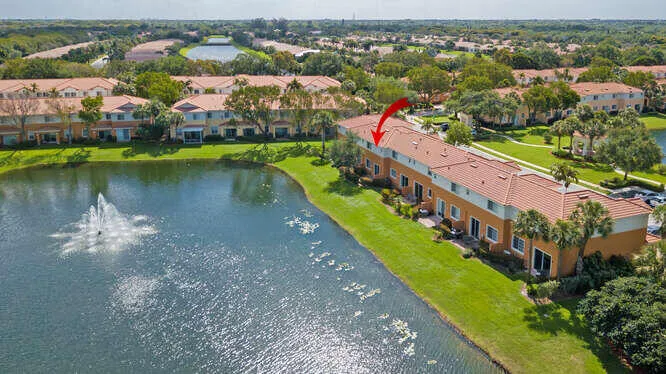 aerial view of the home.