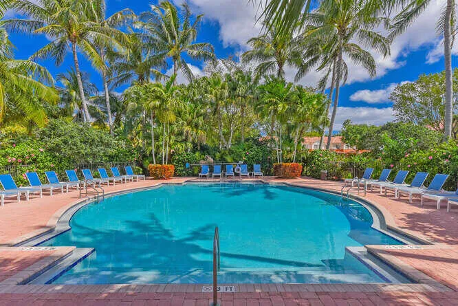 Community's heated pool.