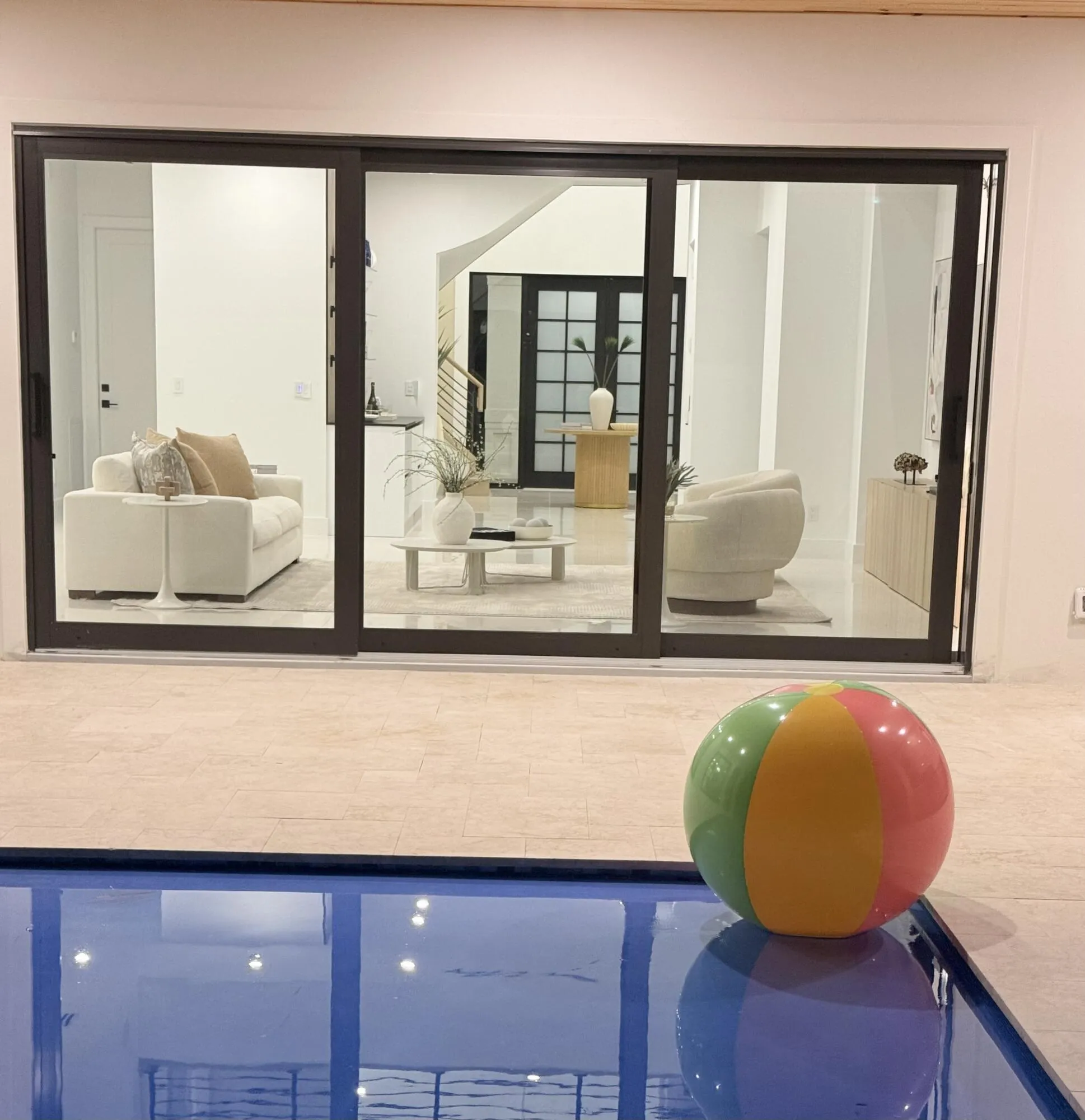 pool thru the house