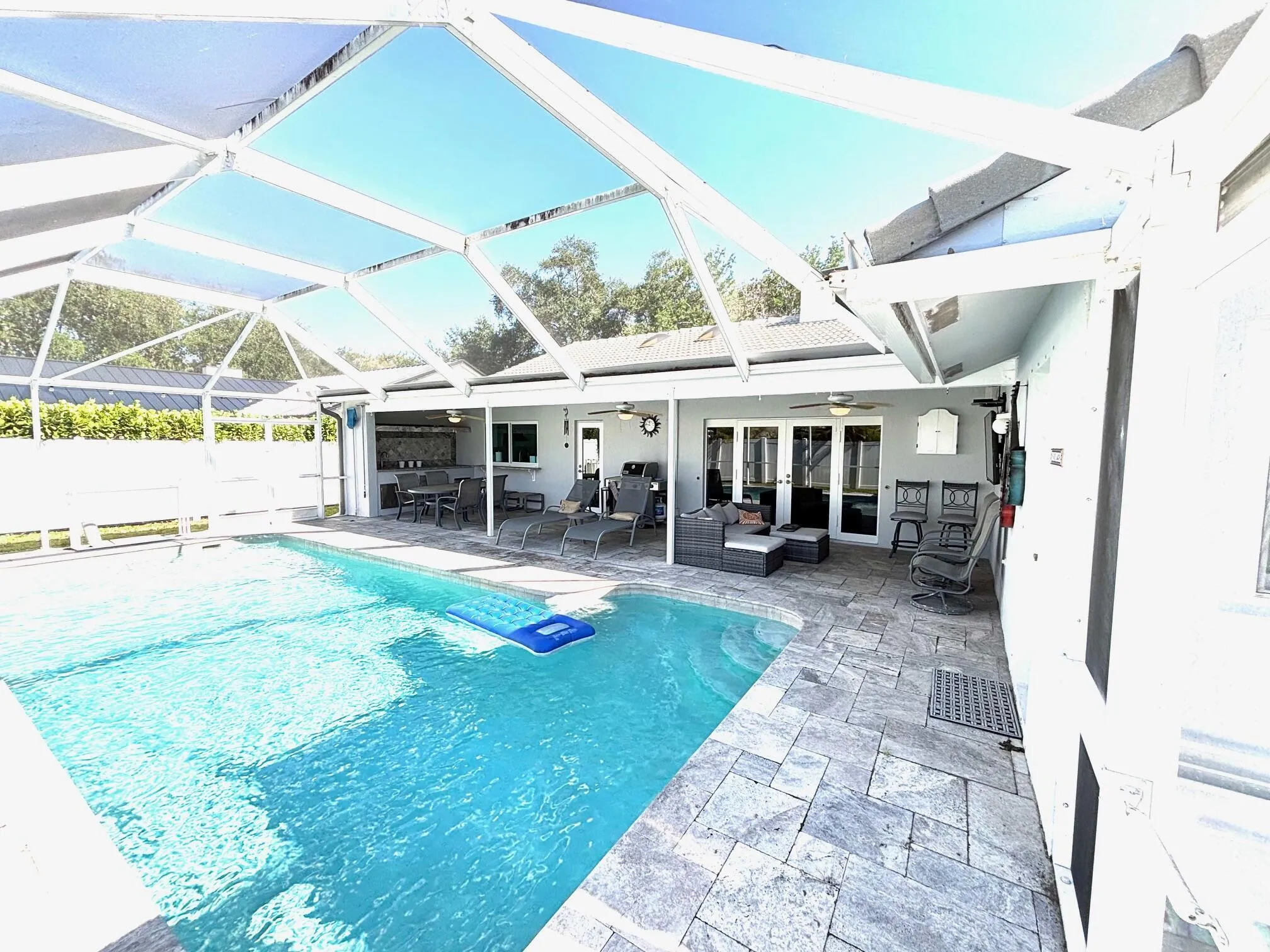 Rear Screened Pool Area
