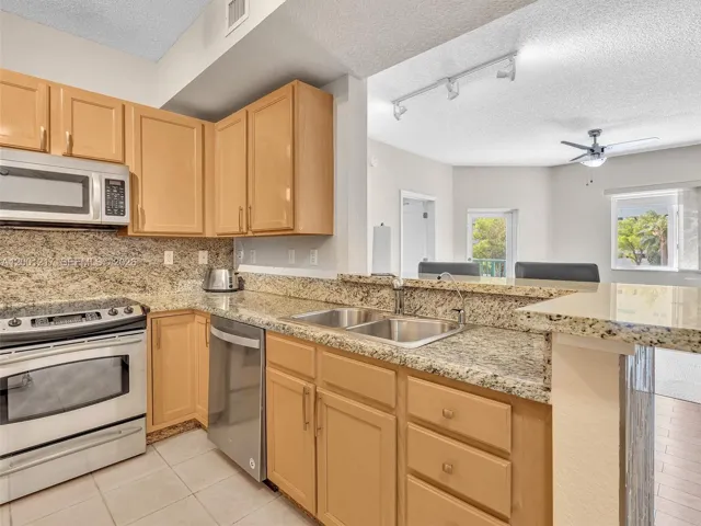 Granite Counters, Wood Cabinets, SS Appliances