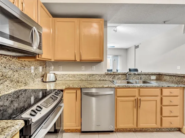Granite Counters, Wood Cabinets, SS Appliances