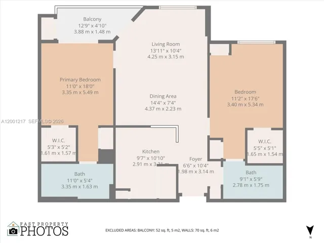 Spacious Split Floor Plan, perfect for privacy or sharing