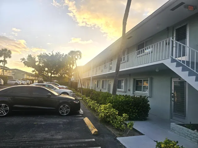 front of building
