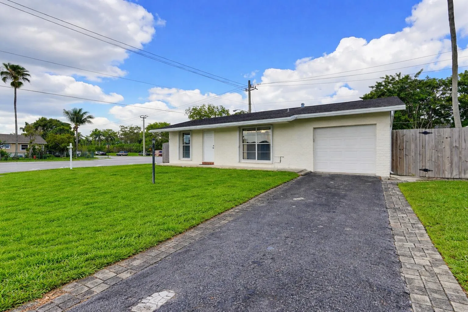 One-car garage and room for more in the driveway and street spaces!