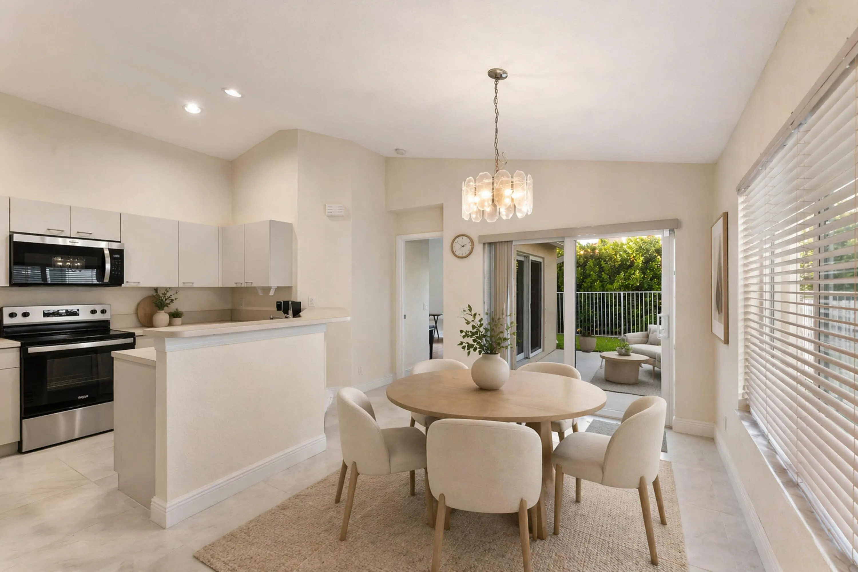 Staged Dining Area