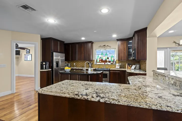 Kitchen with granite Countertops