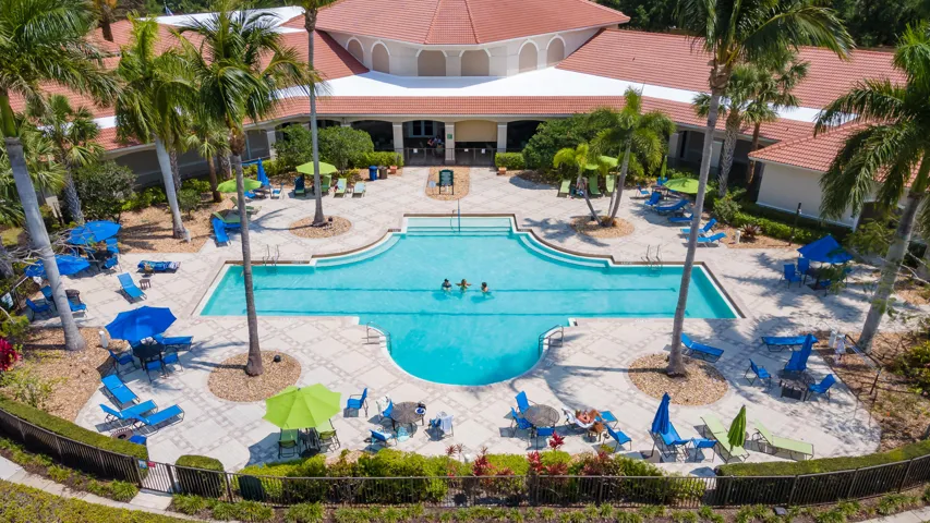 Island Club Pool Aerial